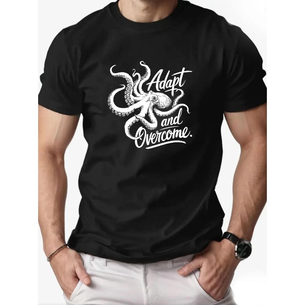 

Мужская футболка Хлопковые футболки с графическим принтом для мужчин 2025 Тренд Модный принт Летняя Повседневная Мягкая Дышащая Футболка с круглым вырезом на каждый день XXXXL чёрный