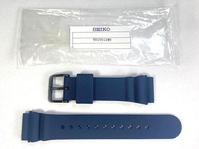 R029013M9 SEIKO Prospex 22mm Silicone Band Navy for via SBEP015/ S802-00B0 (Ships Nekoposu)