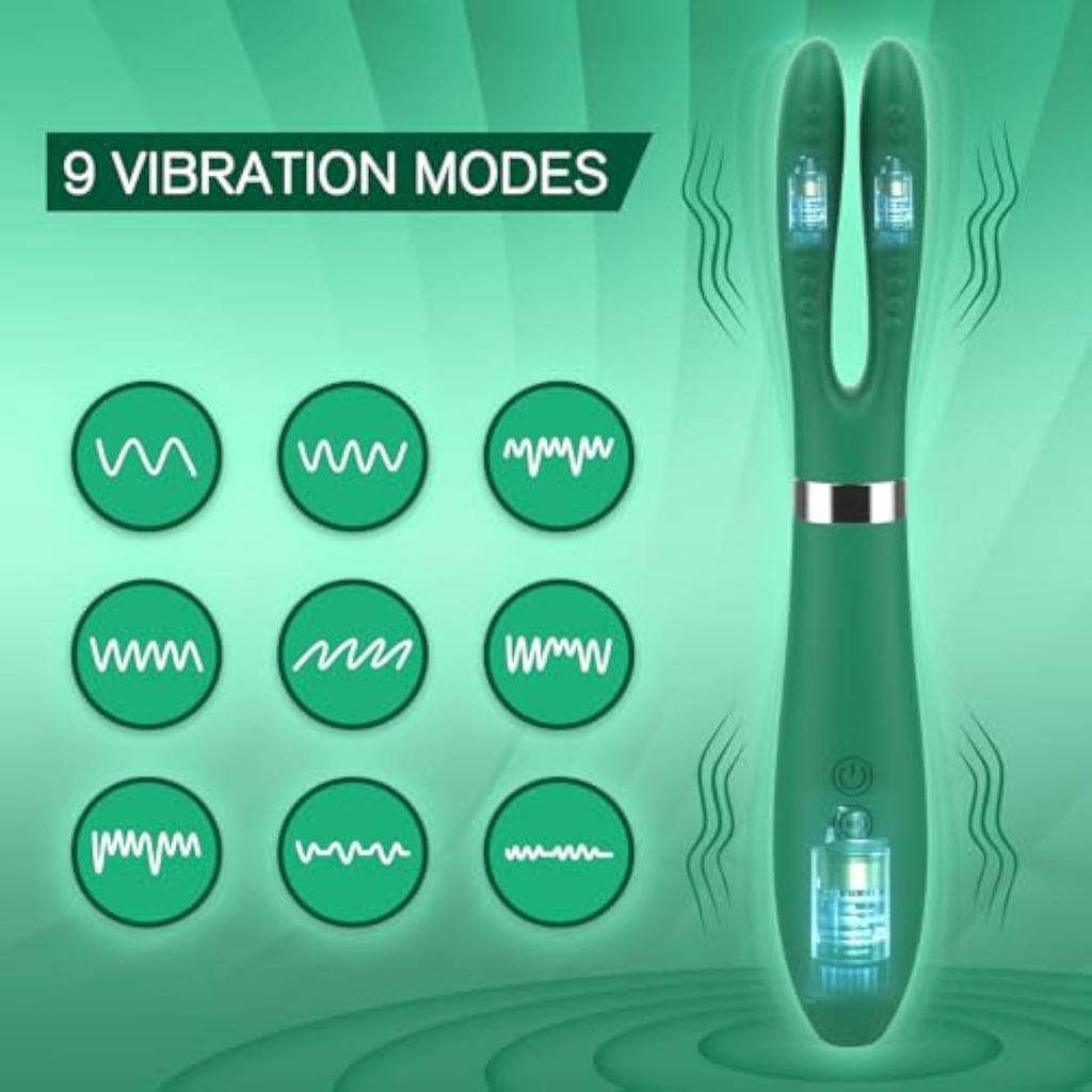 Clitoral Vibrator Rabbit Adult Toy G Point Vibrator 9 Vibration Mode Clitoral Stimulator Adult Toy Couple Nipples Sex Toy Female