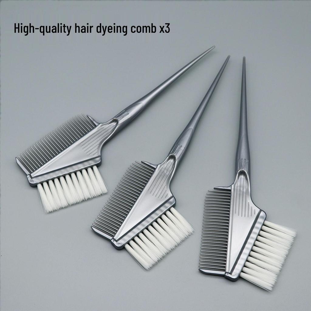 Kit de coloration capillaire: Châle, Bol de teinture, Peigne, Brosse douce, Cache-oreilles, Articles professionnels pour cheveux.