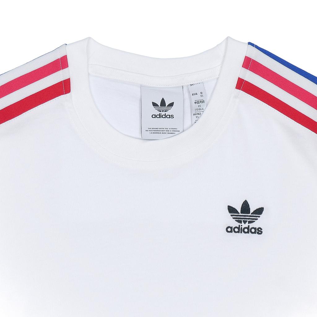 Adidas Originals Trefoil Logo Print Sports Short Sleeve T-Shirt Men Tops White GE0837