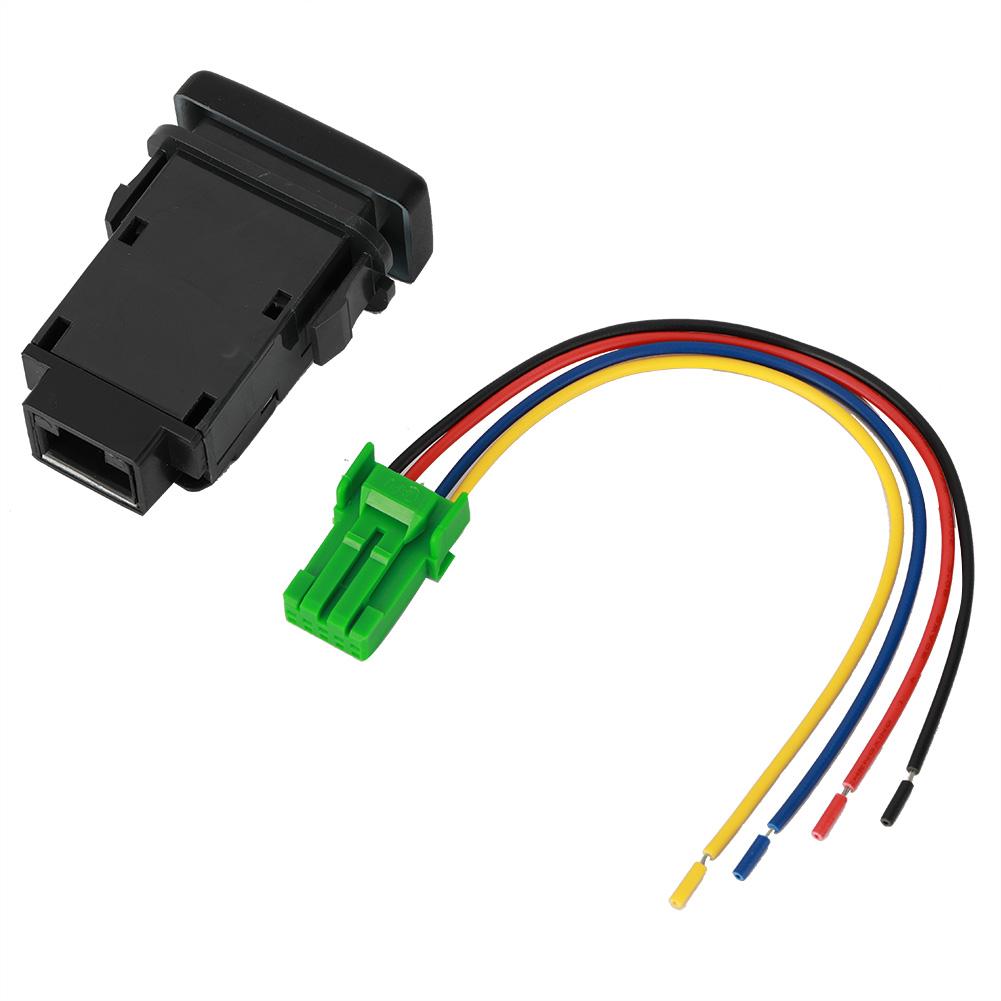 Push Toggle 12V 4-pole with LED Backlight Indicator Light for