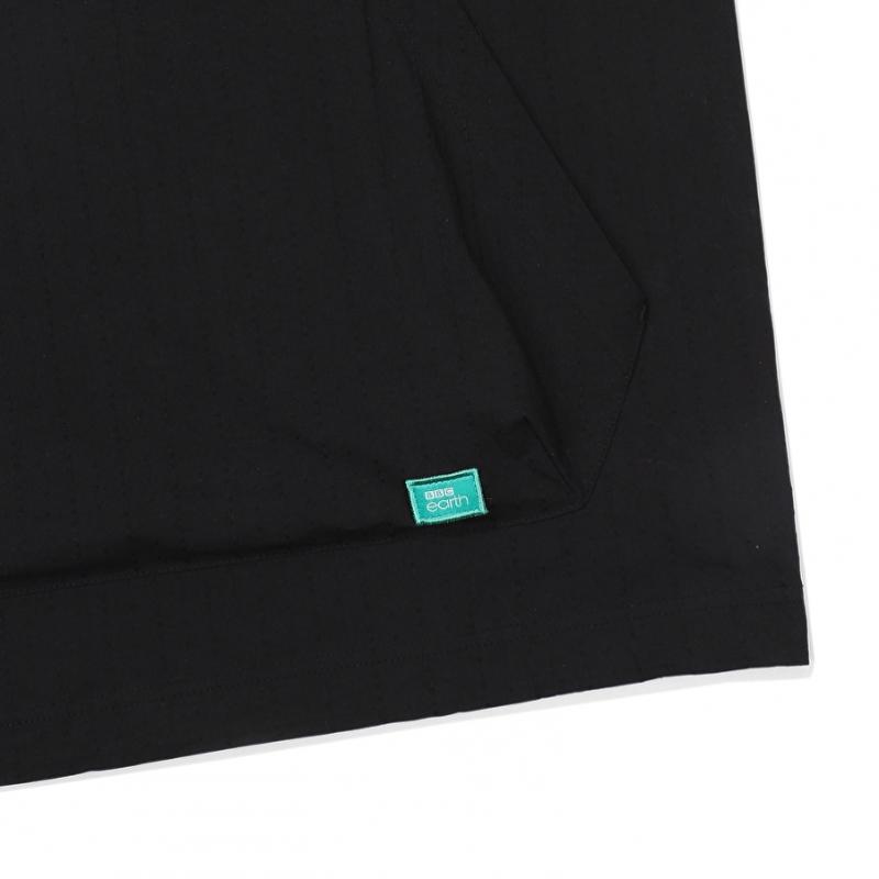 Kangaroo Pocket Hoodie Anorak  Black 