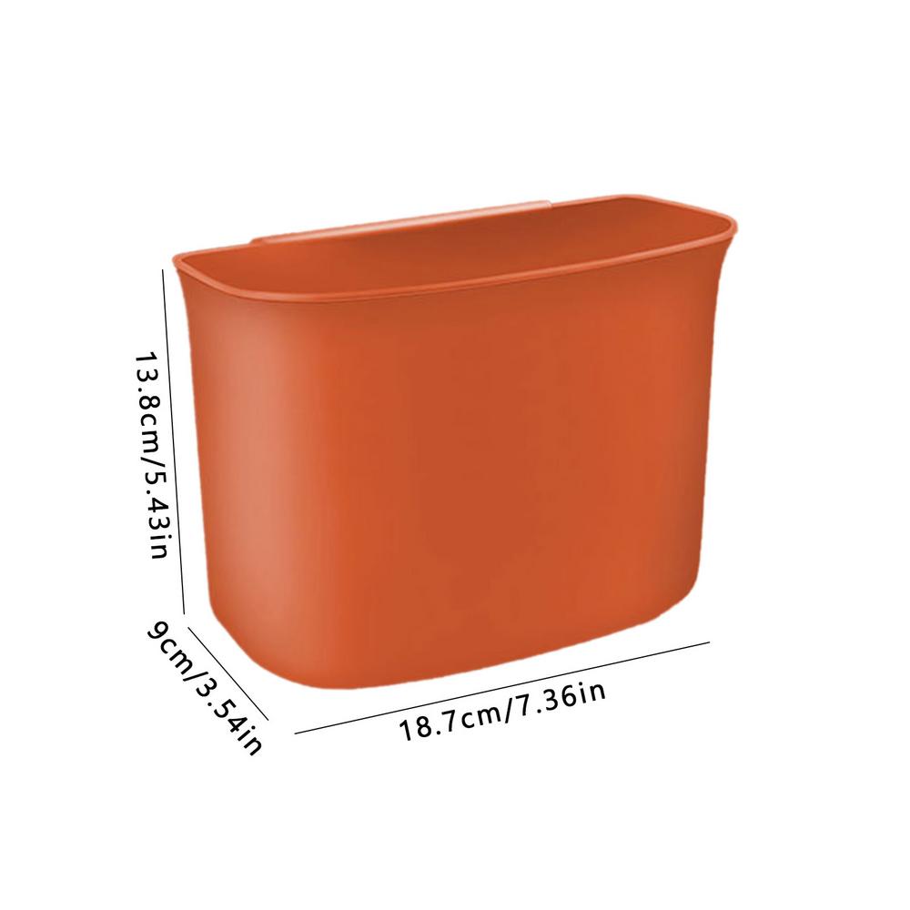 

Car Backseat Storage Box Automotive Storage Accessories Organizer Vehicle Trash Bin For Seats Tissues Umbrellas SUV Daily Indoor помаранчевий