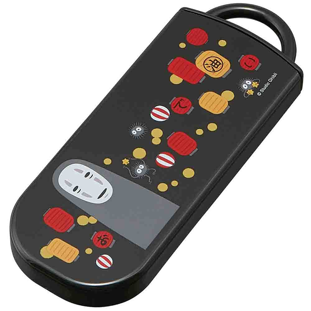 Skater Lunch Box Trio and Made In Studio Ghibli Spirited Away TACC2AG Children's Set, Chopsticks, Spoon, Fork, Kids' Cutlery, Antibacterial, Easy-Open