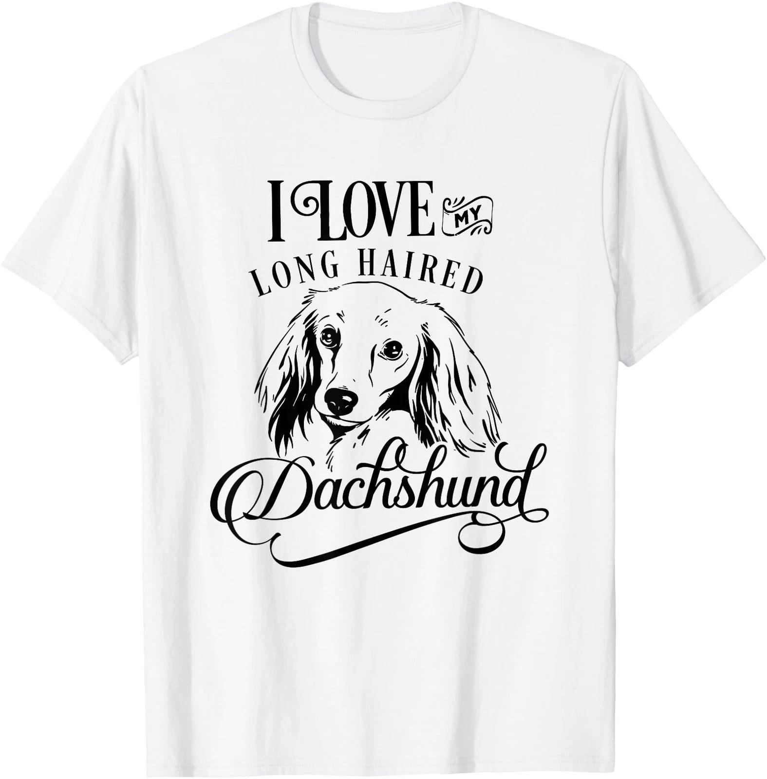 I Love My Dachshund - Cute Animal Pet Paw Novelty Dog T shirt 2XL