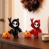 Halloween Ornament, Ghost Pumpkin Matte Texture Figure, 3D Printed Halloween Decoration for Desktop Bedroom Car Display