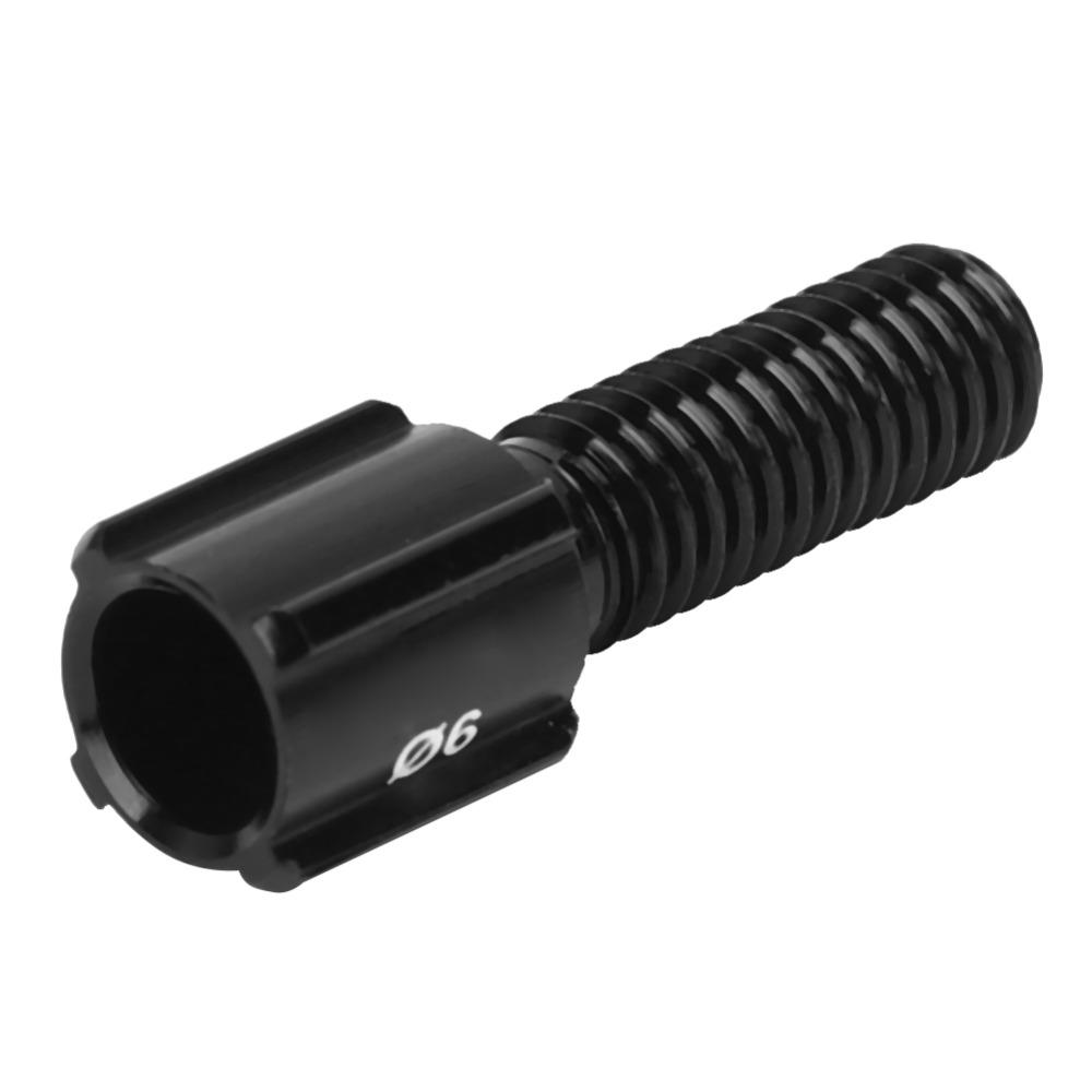 10pcs Black Brake Cable Adjuster Easy Installation Aluminium Alloy Brake Cable Screw Brake Lever Adjusting Barrel