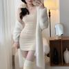 Solid color slip dress, tight dress, women's fashion, slimming pencil skirt, summer internet celebrity youth short skirt