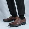 Modne Skórzane Buty Męskie Casualowe Mokasyny Luksusowy Design Wsuwane Męskie Buty Wizytowe Styl Rekreacyjny Duży Rozmiar Dobra Podeszwa Odporna na Ścieranie