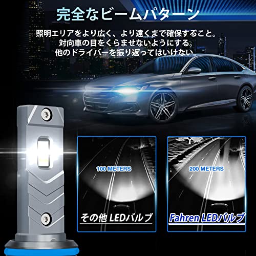 DayPlus Auto LED Scheinwerfer HB4 9006 LED Fernlicht/Abblendlicht Autolampe Kompatibel mit Nebelscheinwerfern 4000LM Integriert Neue Fahrzeuguntersuchung Konform