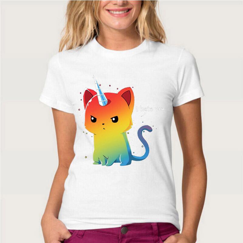 rainbow cat t shirt