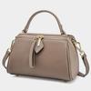 Genuine Leather Ladies' Bag  New Retro Simple Classic Boston Handbag Cowhide Diagonal Shoulder Bag