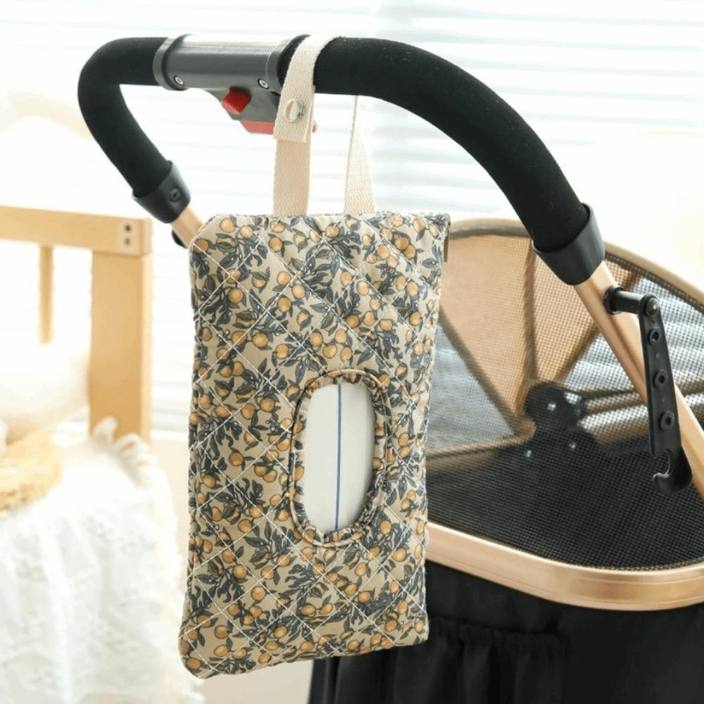 Opakovaně použitelný sáček na vlhčené ubrousky Přenosný závěsný pouzdro na ubrousky Doplňky do interiéru auta