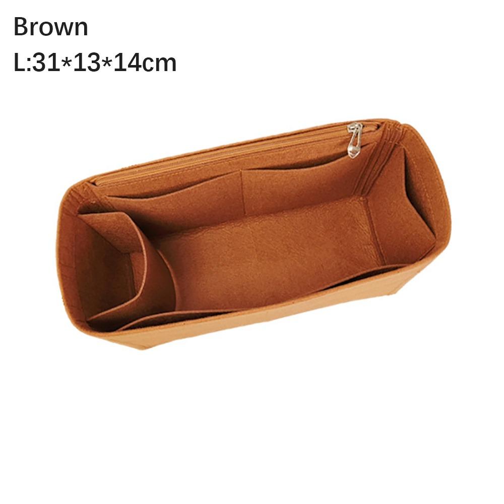 Simple Felt Handbag Insert Bag Multi-Pocket Bag Support Purse Liner Travel Portable Internal Bag for Birkin25/30/35