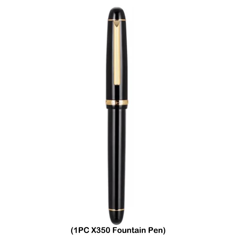 

1/5 PCS JINHAO X350 Fountain Pen Calligraphy Metal Writing Ink Pen Golden EF F Nib Business Office School Supplies Stationery M