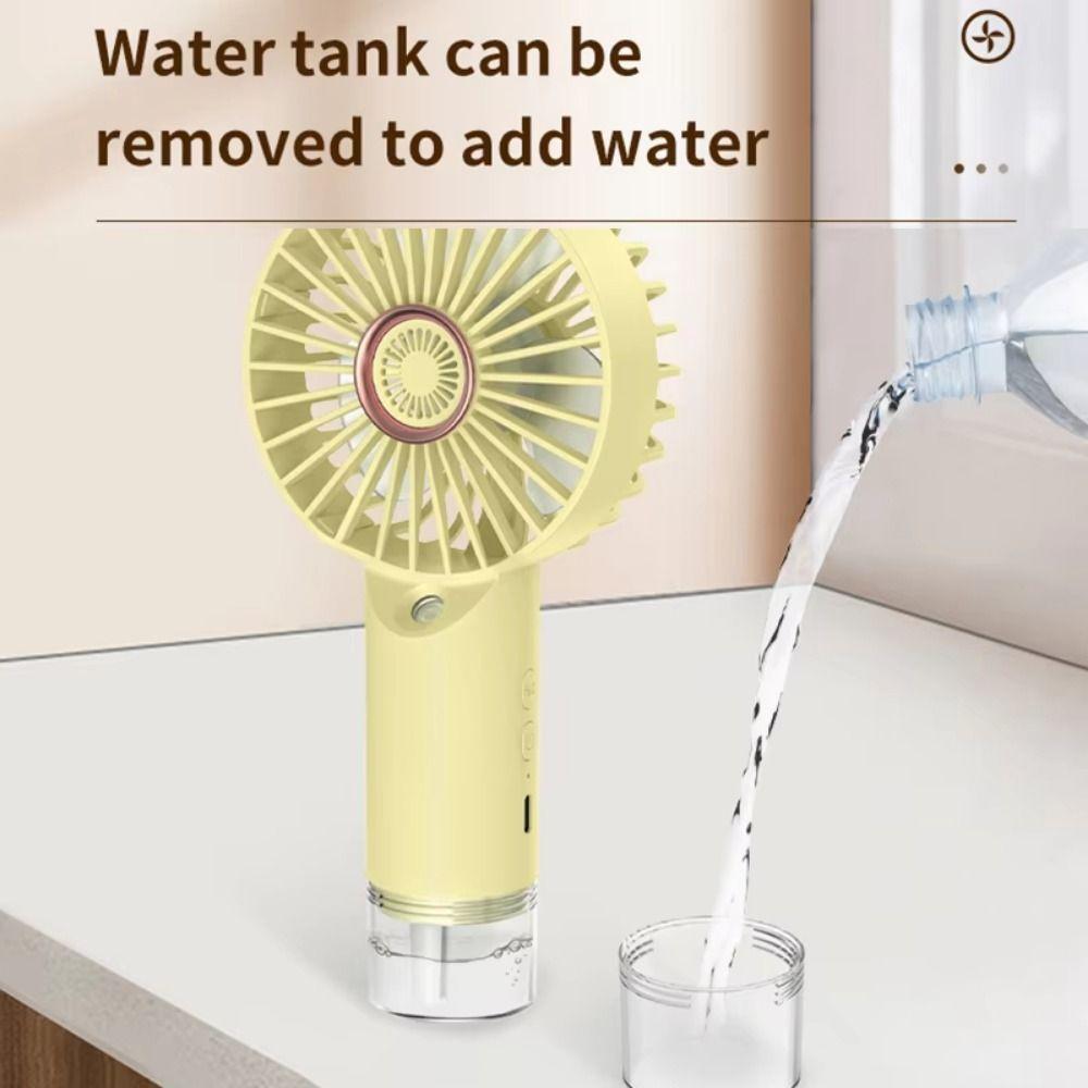 Portable Handheld Spray Fan USB Rechargeable Fast Cooling Fan Handheld Misting Fan  Hot Weather
