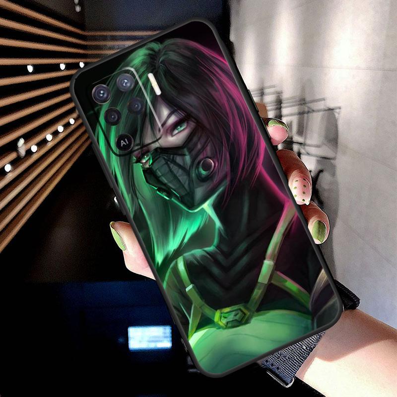 Valorant Game Case For Oppo A38 A18 A78 A98 A58 A60 A80 A40 A96 A76 A16 A94 A74 A54 A15 A17 A57 A77 A5 Pro