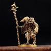Enchanting Brass Wizard Figurine Artistic Centerpiece For Bookshelves Mantels Or Festival