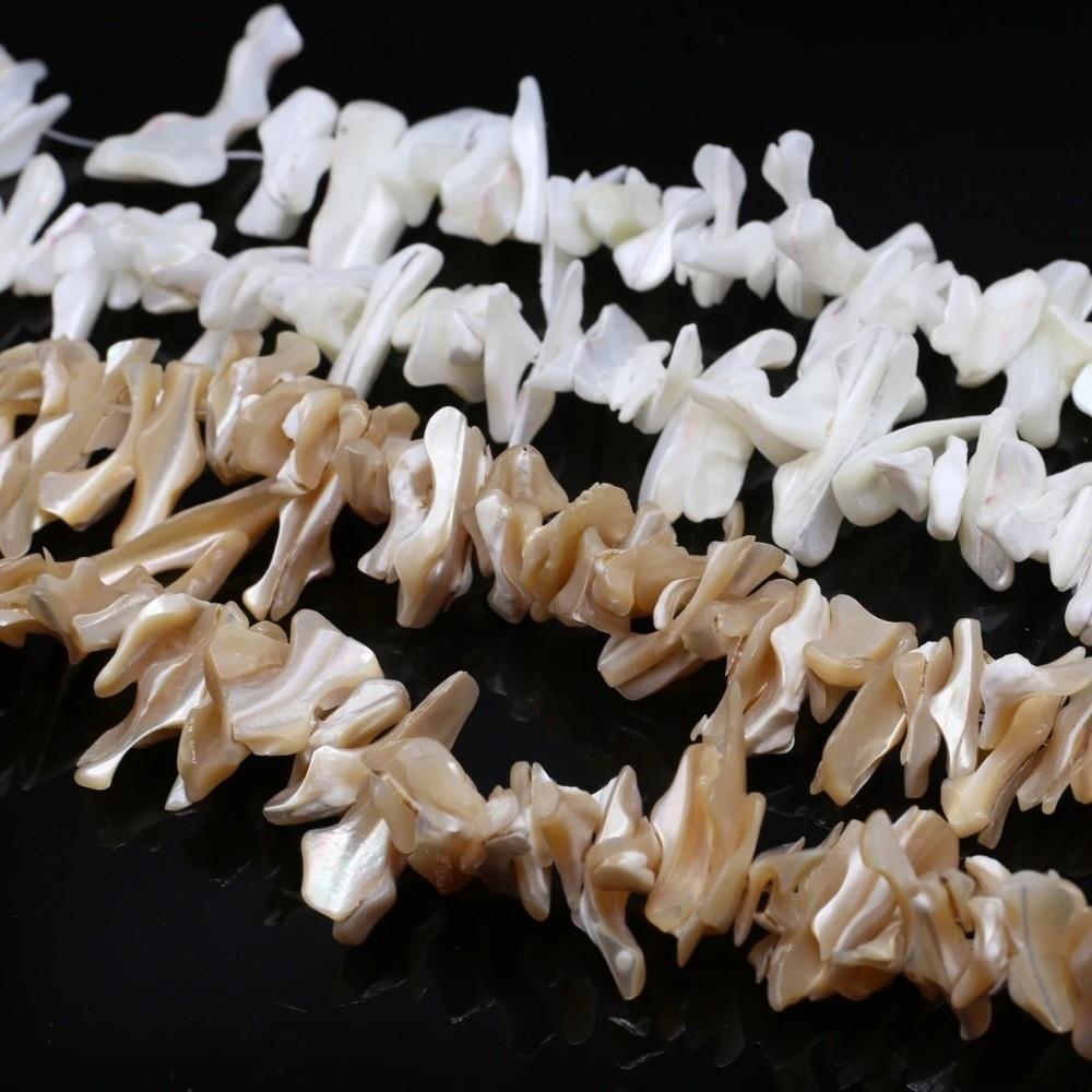 Irregular Freshwater Shell Beading Large Long String Bead  Necklaces Bracelet Accessories