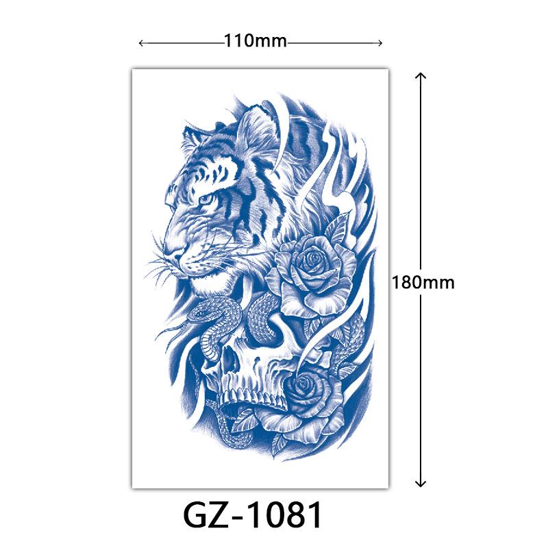 Juice Tattoo Stickers, Herbal Tattoo Stickers, Semi-Permanent English Letter Tattoo Stickers Tattoo