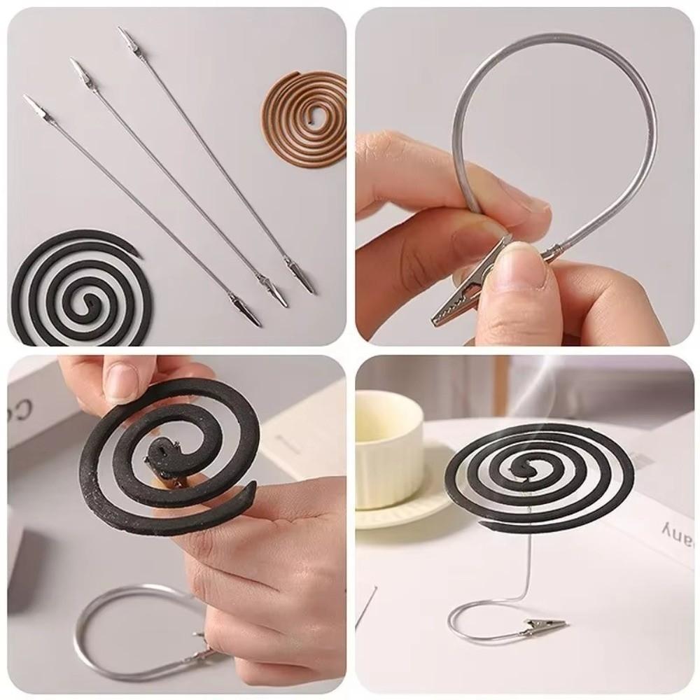 10Pcs Adjustable Double-ended Incense Clip Flexible Extended Hose Note Holder  Household