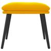 Footstool Mustard Yellow 45x29.5x35 Cm Velvet