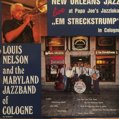 LP Record LOUIS NELSON & THE MARYLAND JAZZBAN - New Orleans Jazz Live At Papa Joe's MJ85009 PAPA JOE'S JAZZ 1985 Germany Jazz Used