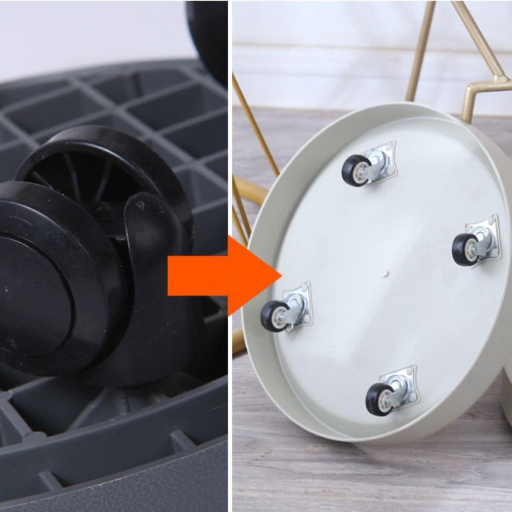 Plateau de pot de fleurs épaissi avec roues Rangement Étagère Décoration d'intérieur Support de pot de fleurs Salle d'exposition