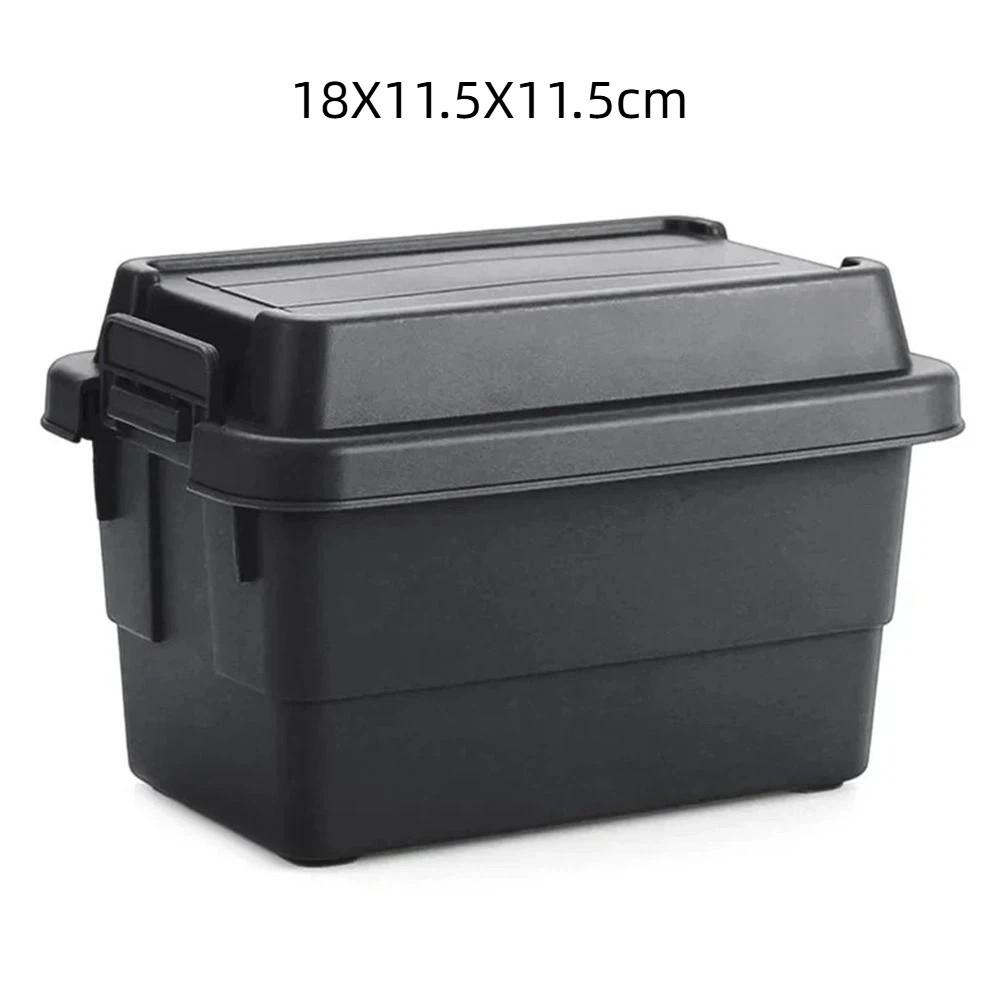 Plastic Camping Spice Kit Durable 1.1L/0.9L Camping Storage Box Large Capacity 6pcs Condiment Jar BBQ Utensils Organizer