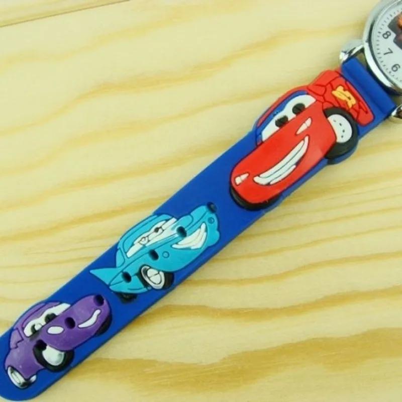 Disney Lightning McQueen Animation Cartoon Cute Children's Electronic Watch Creative Personality Kawaii 3d Racing Watch Toy Gift