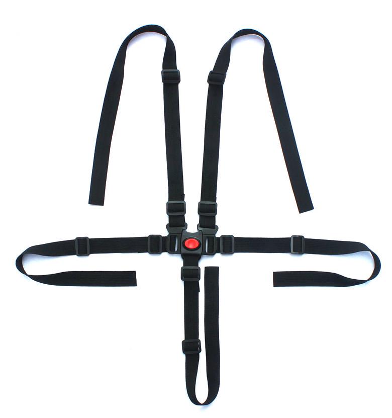 Child High Chair & Stroller Safety Strap: 5-Point Harness & 3-Point Restraint System