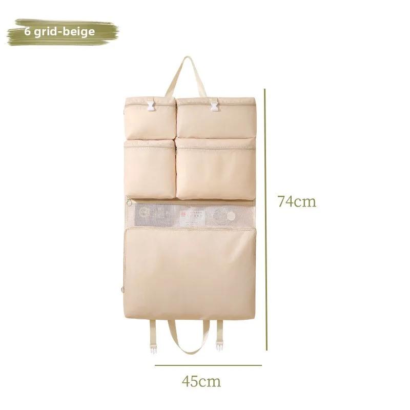 Foldable Organizer Hanging Bag for Travel, Storage Hanging Bags with Pockets - Daily Clothes Sorting Storage, Multi-Compartment