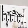 Behind The Door Hooks Household Storage Wall Hanger Hooks No Punch Coat Rack Home Storage Door Hooks Towel Hanger Rack Organizer