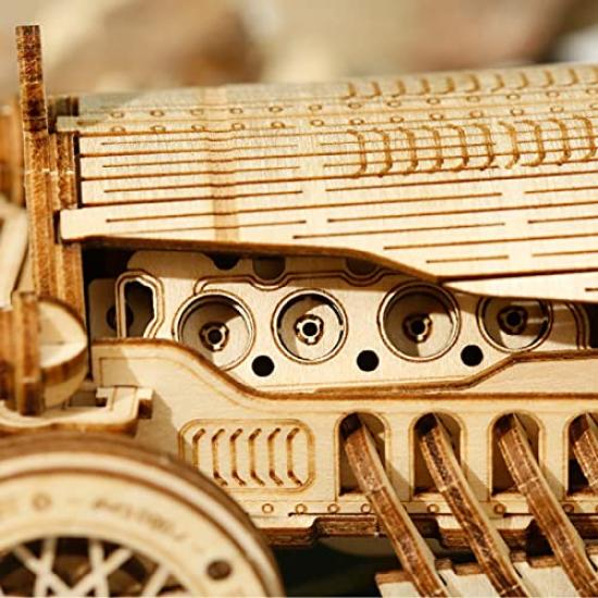 3D Wooden Puzzle Ornament Series with Japanese Instructions Tsukurundesu® (Racing Car)