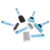 Blue and White Series Pet Grooming Comb Set: Detangling Knife, Fluffy Comb, Button Comb