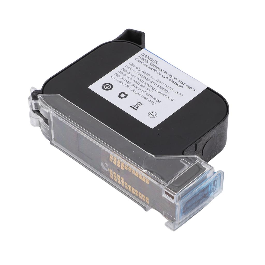 Inkjet Printer Cartridge Replacement 42ML Blue High Adhesion Quick Dry Solvent Ink Cartridge for 0.5 Inch 12.7mm Models