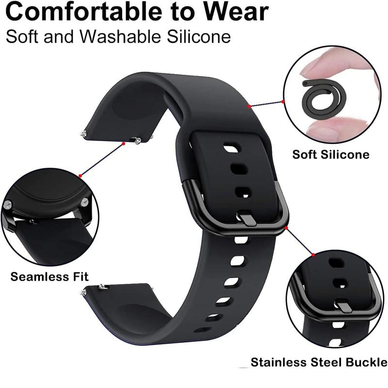 20mm 22mm Straps for Samsung Galaxy watch 7/4/5 Pro/6 classic/FE bracelet correa for amazfit GTR/GTS4 3 for HUAWEI GT 3/4/5 Band