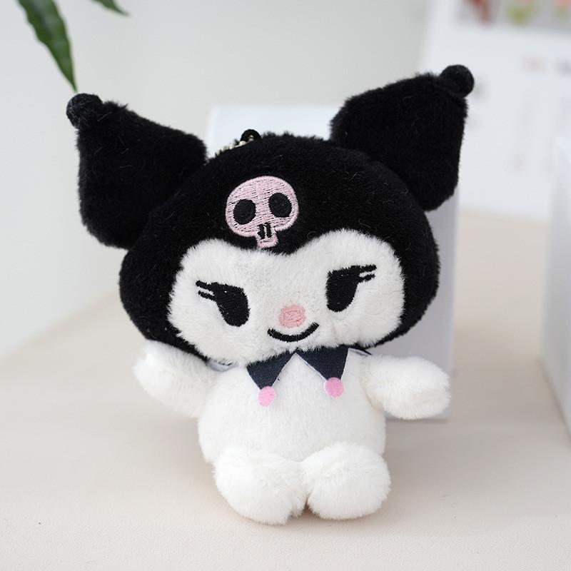 

Cute And Adorable Kuromi Plush Keychain Stuffed Animal Long Fur Pp Cotton 12cm