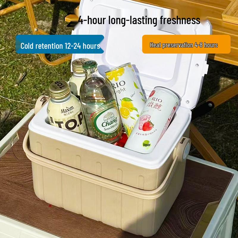 6L Outdoor Insulated Cooler Box for Camping, Breast Milk, Ice Cubes, Dragon Boat & Mid-Autumn Festivals, Zongzi, Seafood, New Year Gifts