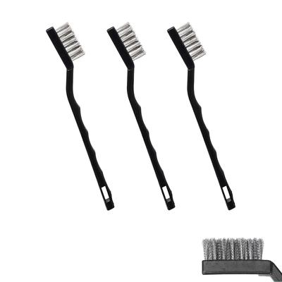 LUYING Wire Brush Metal Stainless Steel Cleaning Kitchen Grease Stain Removal Gas Stove Set 3 (Black)