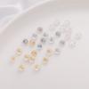 2pcs/bag Transparent Environment-Friendly Silicone Copper Earplugs For Ear Stud Accessories