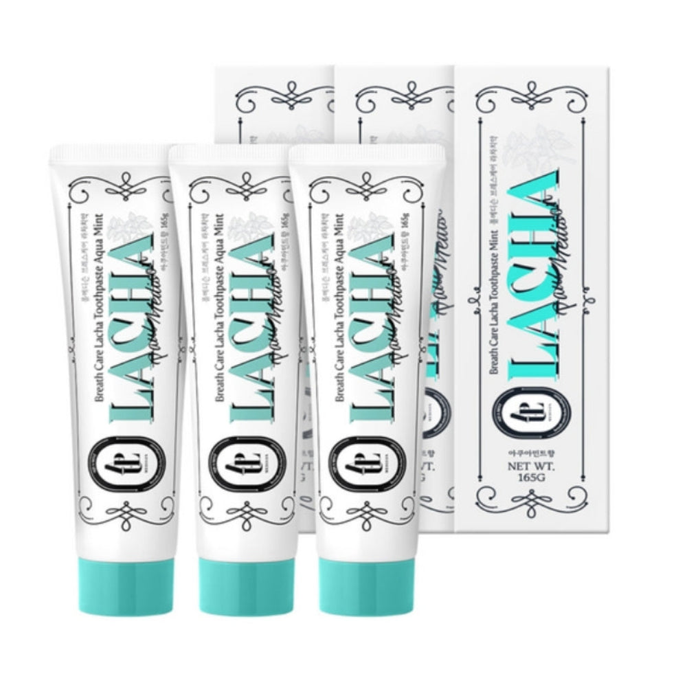 Paul Medison Breath Care Lacha Toothpaste Aqua Mint 165g*3Pcs/6Pcs
