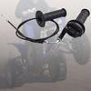 Twist Throttle Accelerator Handle Grips and Bent Cable Set for 50cc 110cc 1