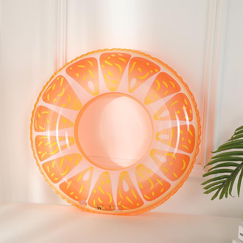 Swimming Ring Fruit Styling Adult Swimming Ring Summer Swimming Essential Supplies Beach Pool Floatation Ring Without Pump