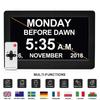 Adjustable Brightness Weather Clock Color Display Alarm Clock White 16MB 100-240V for Living Room