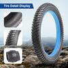 FengCan 20x3.0 Tire, 20x3.0 76-406 Tire and Tube, 32mm Schrader Valve, for 20-inch Fat Bikes and Mountain Bikes, 3.0-inch Section Width (BQ020)