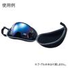 DICE EZ GOGGLE CASE BK Goggle Case with Magnetic Easy Opening and Black (041) Closure, Closing,