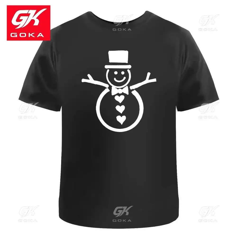 

Happy SnowUnisex Unisexs Womens Cotton T Shirts Graphic Clothing Short Sleeve Vintage Tops Printed Tees Y2K Clothes Classic T Shirt 4XL