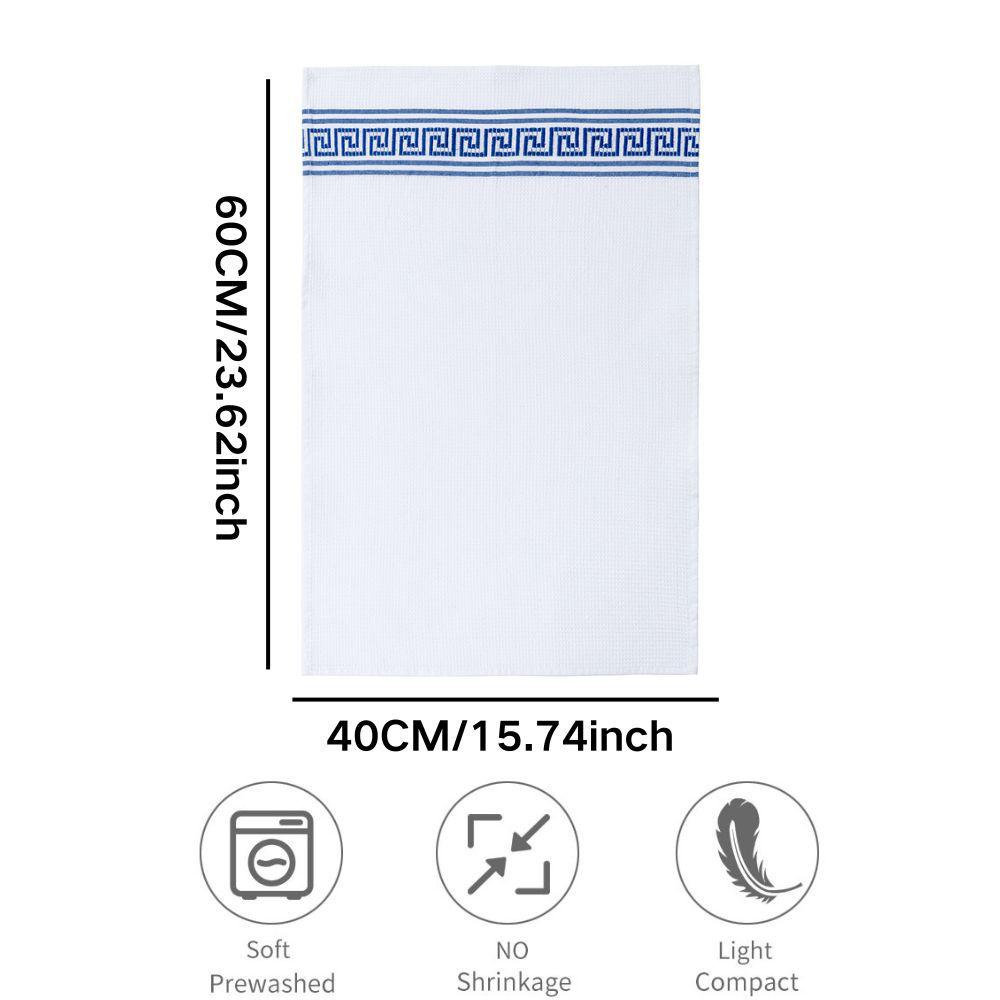Colorful Absorbent Kitchen Towel - Soft, Large, Thick Polyester-Cotton Tea Towel for Multi-functional Use